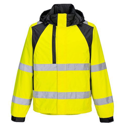 WX2 Eco Hi-Vis bunda do deště, černá/žlutá, vel.L