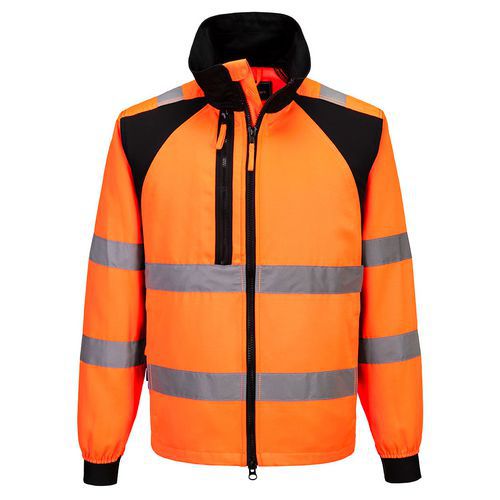 WX2 Eco Hi-Vis pracovní bunda, černá/oranžová, vel.4XL