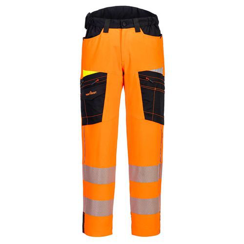 DX4 servisní kalhoty Hi-Vis, černá/oranžová, krátké, vel.28