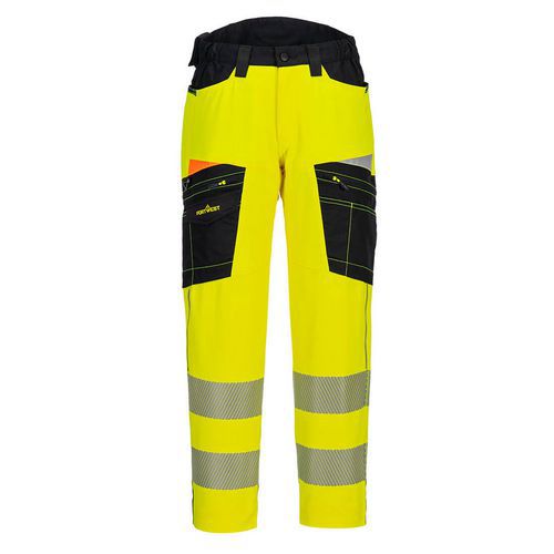 DX4 servisní kalhoty Hi-Vis, černá/žlutá, krátké, vel.28