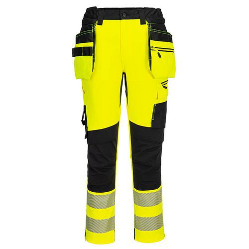 DX4 Hi-Vis kalhoty Craft, černá/žlutá, krátké, vel.28