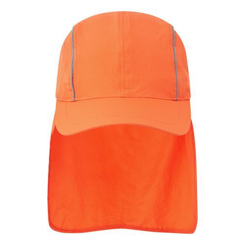 Prodyšná čepice proti slunci, oranžová