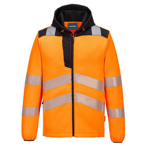 Fleece Hi-Vis Technical, černá/oranžová, vel.4XL
