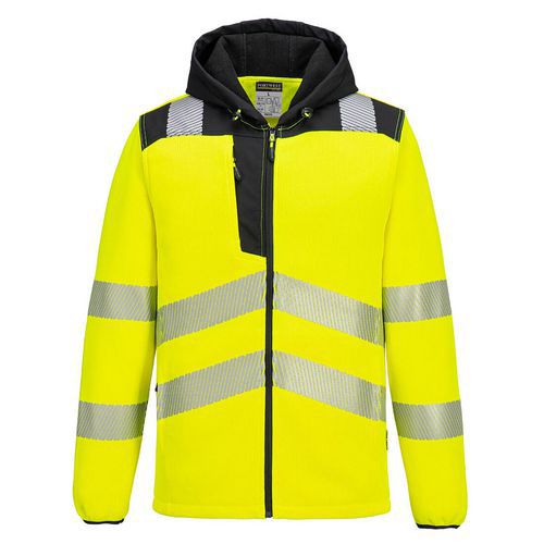 Fleece Hi-Vis Technical, černá/žlutá, vel.4XL