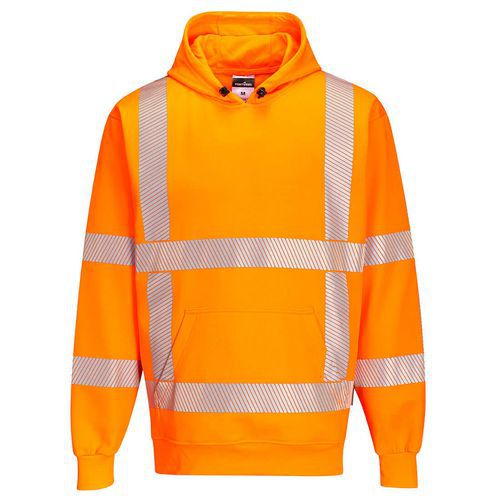 Mikina RWS s kapucí, oranžová, vel.4XL