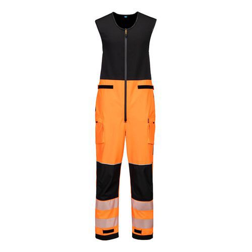 PW3 lacláče do deště s vysokou viditelností (3L), černá/oranžová, krátké, vel.4XL