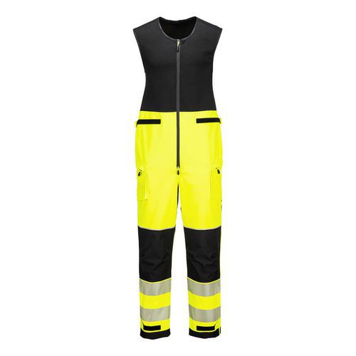PW3 lacláče do deště s vysokou viditelností (3L), černá/žlutá, krátké, vel.4XL