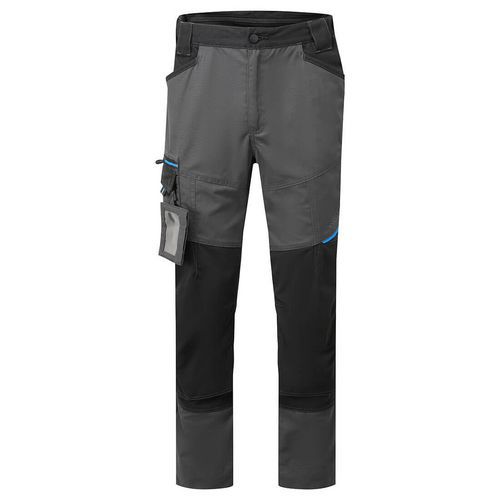 WX3 pracovní kalhoty Slim Fit, šedá, krátké, vel.28