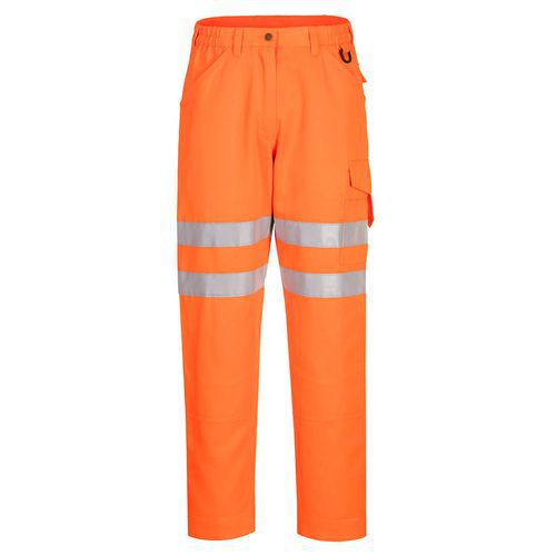 Eco HiVis kalhoty, oranžová, normální, vel. S
