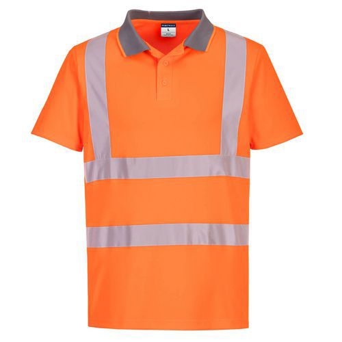 Eco Hi-Vis S/S Polo, 6 ks v balení, oranžová, vel. 4XL