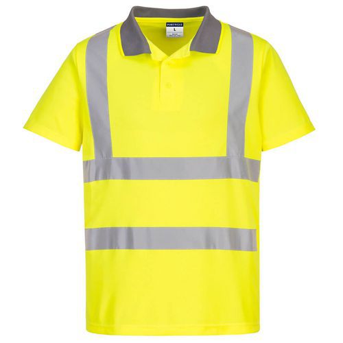 Eco Hi-Vis S/S Polo, 6 ks v balení, žlutá, vel. 4XL