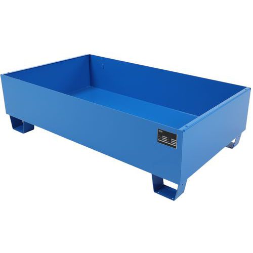 Ocelová záchytná vana, kapacita 244 l, lakovaná