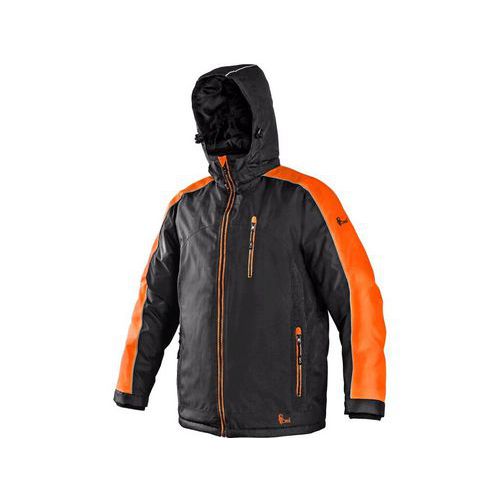 Pánská zimní bunda CXS s reflexními prvky, černá/oranžová, vel. XL