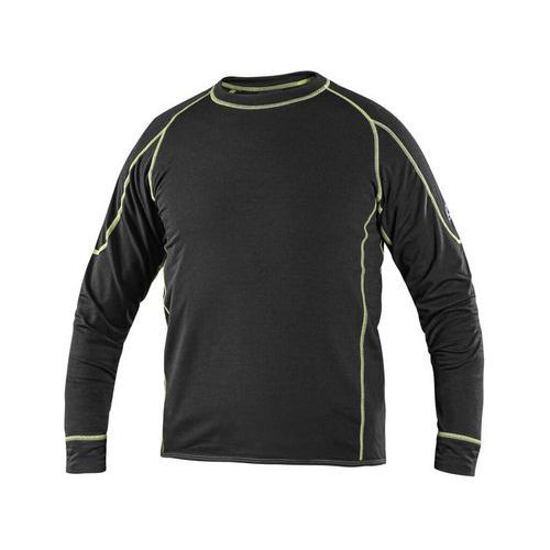Dětské funkční tričko REWARD, dl. rukáv, černo-zelené, vel. 14