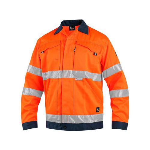 Montérková bunda s reflexními pruhy 3M, vel. 58