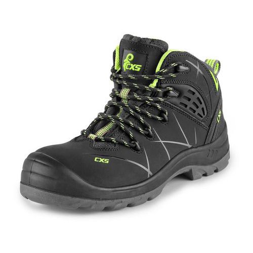 Obuv kotníková CXS Universe Meteor S3, černo-zelená, vel. 46