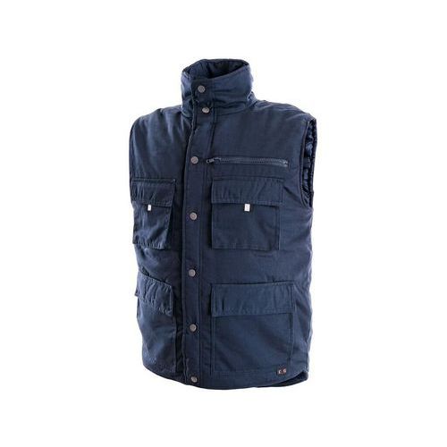 Pánská vesta s kombinovanými bočními kapsami, vel. XL