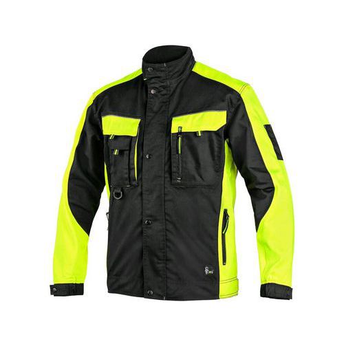 Pánská montérková blůza CXS Sirius Brighton, černá/žlutá, vel. 64