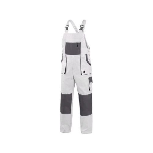 Pánské montérkové kalhoty CXS s laclem, bílé/šedé, vel. 46