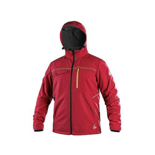 Bunda CXS STRETCH, pánská, softshell, červená, vel. S