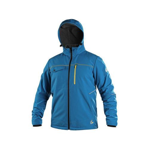 Bunda CXS STRETCH, pánská, softshell, středně modrá, vel. S