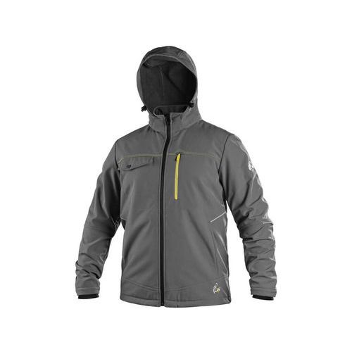 Bunda CXS STRETCH, pánská, softshell, šedá, vel. S