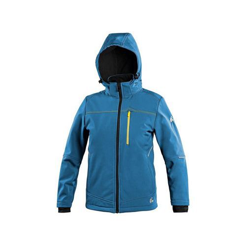 Bunda CXS STRETCH, dětská, softshell, středně modrá, vel. 120