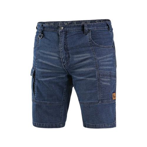 Kraťasy jeans CXS MURET, pánské, modro-černé, vel. 46