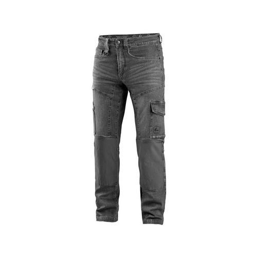 Kalhoty jeans CXS ALBI, pánské, šedé, vel. 46