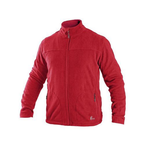 Mikina CXS GRANBY, pánská, fleece, červená, vel. S