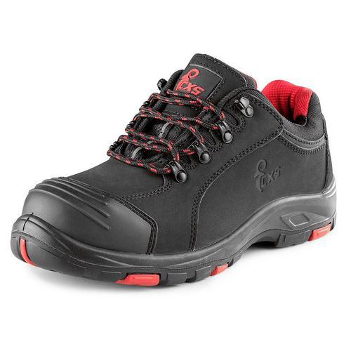 Obuv CXS ROCK APLIT S3, polobotka, černo-červená, vel. 37