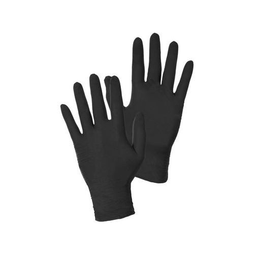 Rukavice CXS STERN BLACK, jednorázové, nitrilové, vel. 7