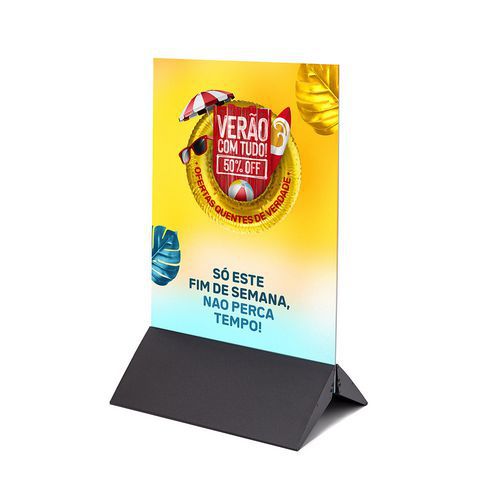 Panelbase Aluminium Black, černá základna pro potištěné reklamní panely, 50cm