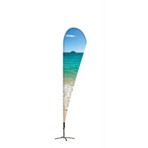 Reklamní Alu vlajka tvaru kapky 235cm