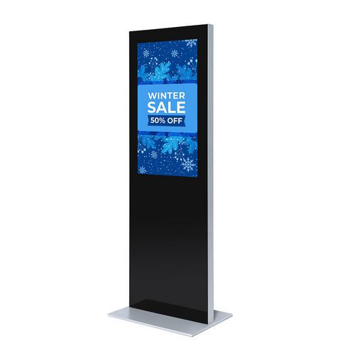 Digitální tenký totem Slim s monitorem Samsung 43" s dotykovou fólií
