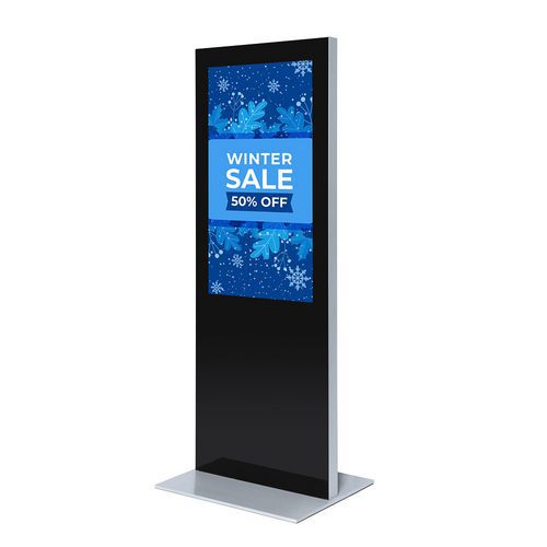Digitální tenký totem Slim s monitorem Samsung 50" s dotykovou fólií