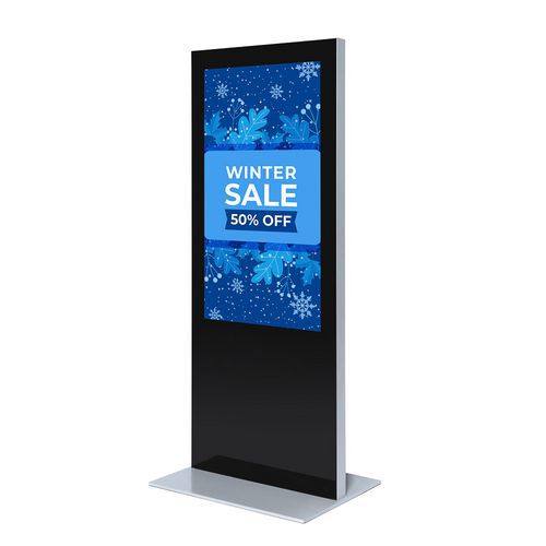 Digitální tenký totem Slim s monitorem Samsung 55" s dotykovou fólií