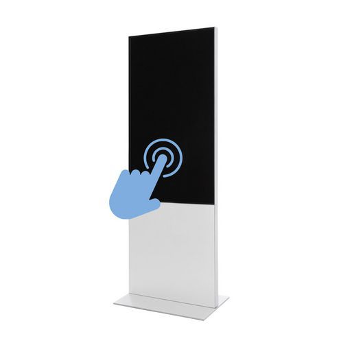 Digitální totem Smart Line s monitorem Samsung 55" s dotykovou obrazovkou, bílá