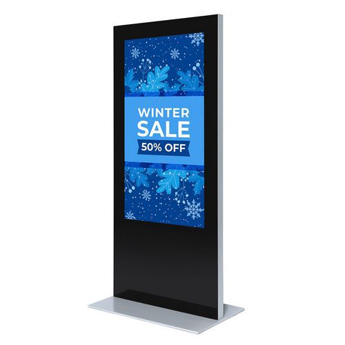 Digitální tenký totem Slim s monitorem Samsung 65", černý
