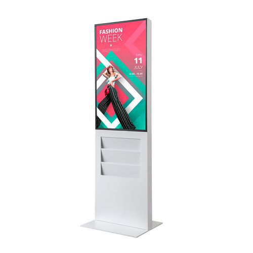 Digitální totem Smart Line s Kapsou 6 x A4, bílá