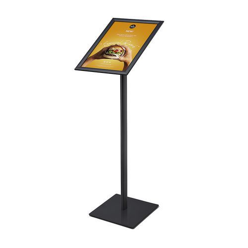 Menuboard s klaprámem, ostrý roh, profil 25mm černá, A3