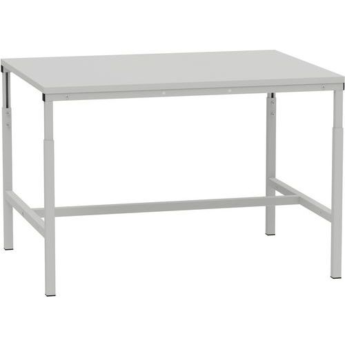 Výškově nastavitelný dílenský ESD stůl Kovona, 120 x 90 x 66 - 100 cm