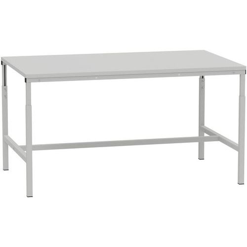 Výškově nastavitelný dílenský ESD stůl Kovona, 150 x 90 x 66 - 100 cm