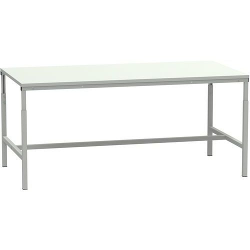 Výškově nastavitelný dílenský ESD stůl Kovona, 180 x 90 x 66 - 100 cm