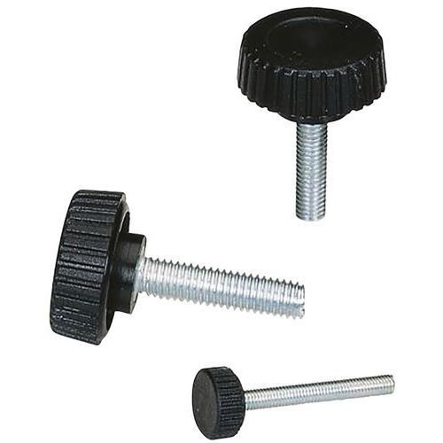 AV polyamidový knoflík Boutet, průměr 22 mm, ocelová tyč M6 x 20mm