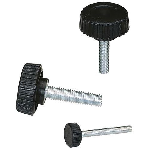 AV polyamidový knoflík Boutet, průměr 28 mm, ocelová tyč M6 x 15mm