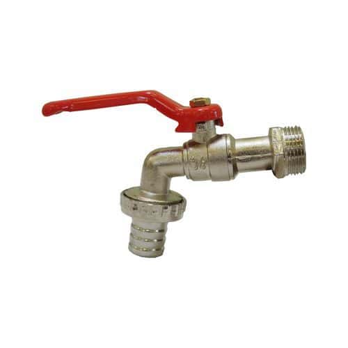 TOPTRADE ventil zahradní, s pákovým kohoutem, 1/2"