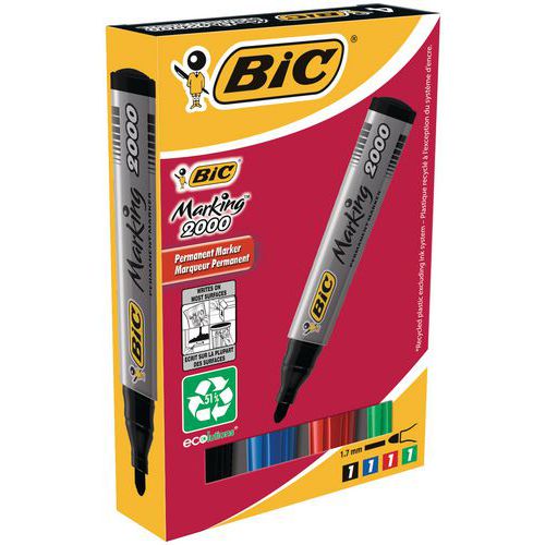 Permanentní popisovač Marking 2000 BIC, sada, 4 ks