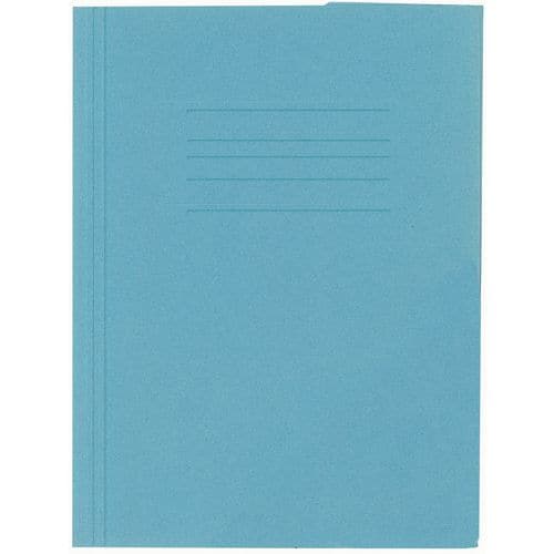 Tříklopé desky Kangaro s gumou, modré 25 ks