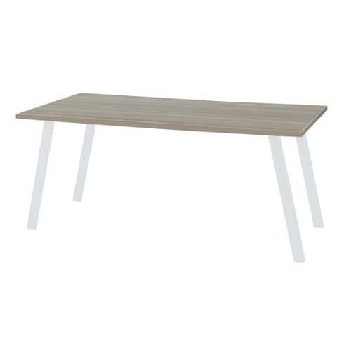 Kancelářský stůl Viva Standard, 120 x 80 x 75 cm, rovné provedení, podnoží bílé, dub oyster